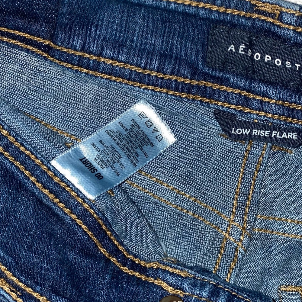 Aeropostale Women's Flare Jeans - Dark Blue